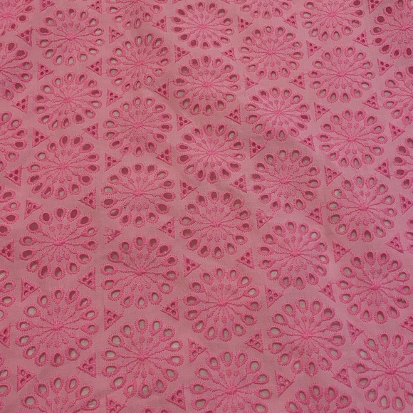 Lilly Pulitzer Pink Eyelet V-Neck Dress - Picture 4 of 5